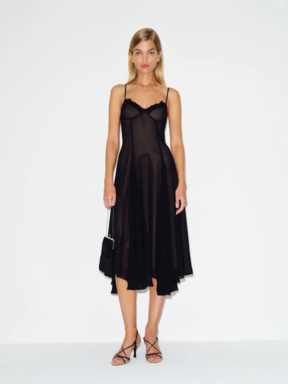 REFORMATION Laia Dress in Black 4